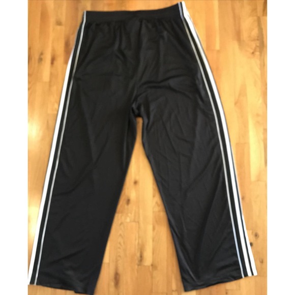Black Adidas 3 stripe Track Suit Size 2XL Jacket and Pants - New Without Tags - Picture 6 of 10